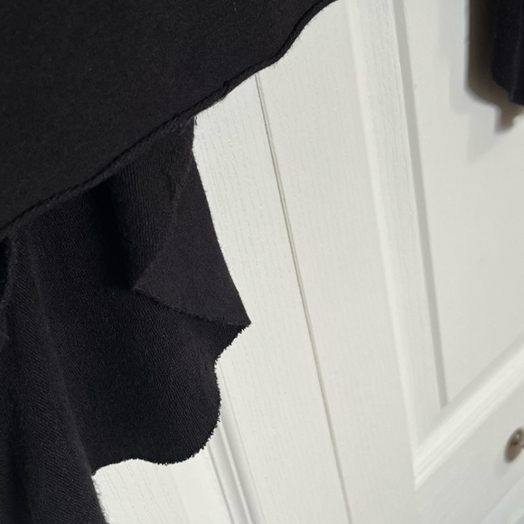 ๐จ๐ฆ Dotty Clothing professor patch black ruffle cardigan size xs - Picture 5 of 6